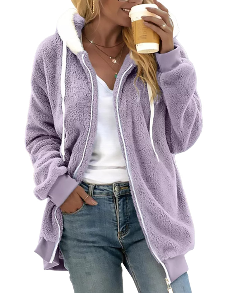 Women's Zip Front Hooded Jacket — View 6
