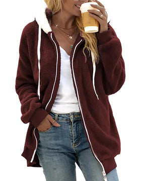 Women's Zip Front Hooded Jacket — View 7