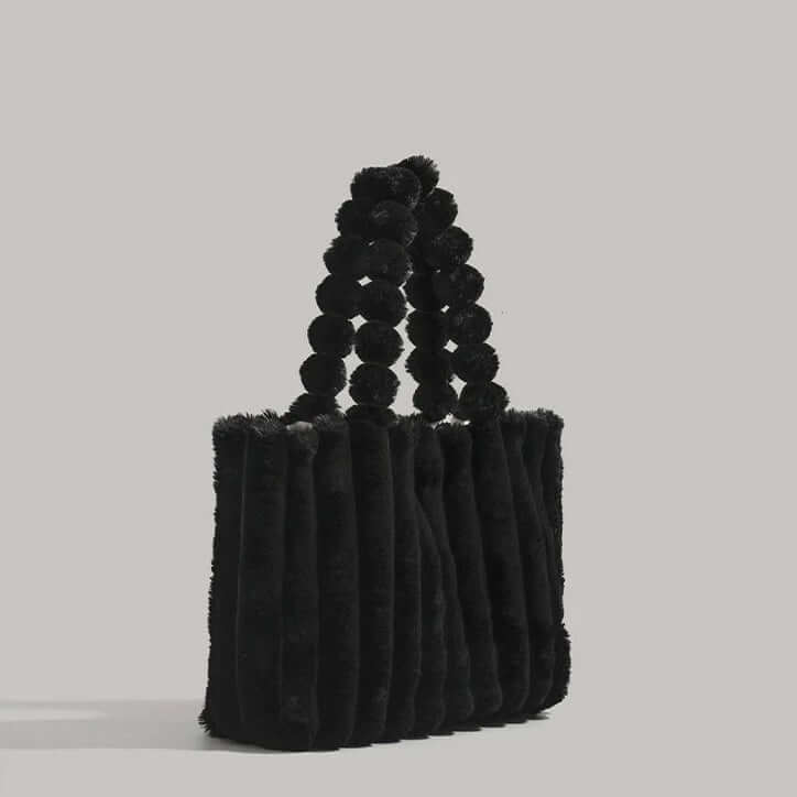 Women's Plush Ribbed Tote Bag by Juana Fashion