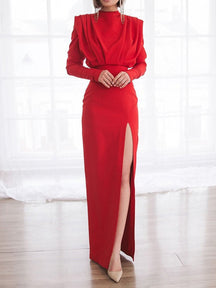 Women's Turtleneck Sweater Dress — View 8