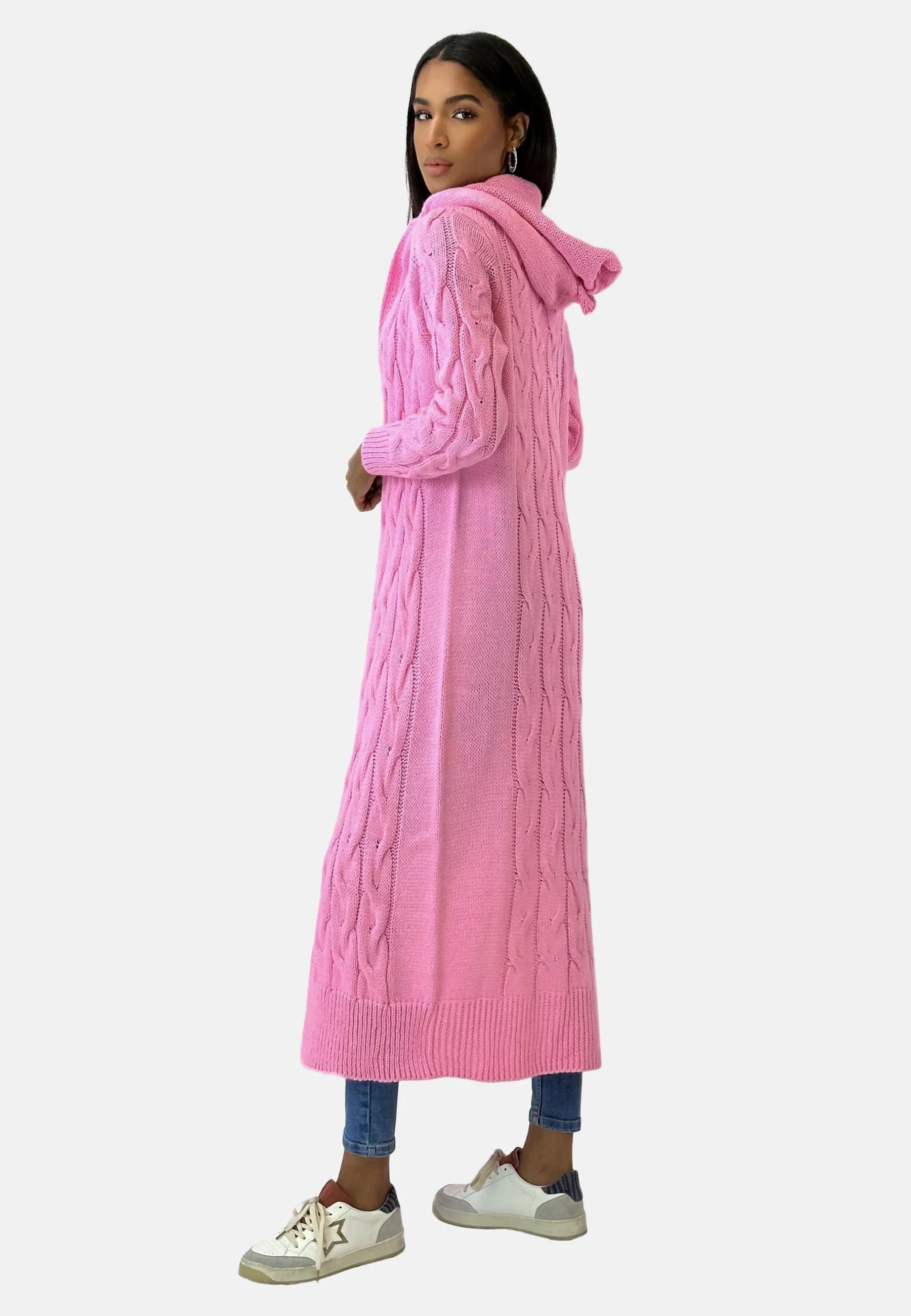 Women's Hooded Longline Cardigan — View 5
