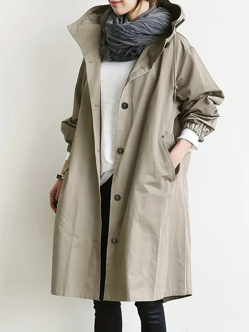 Women's Hooded Trench Coat — View 4
