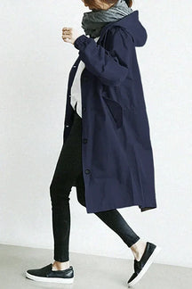 Women's Oversized Hooded Rain Jacket — View 13