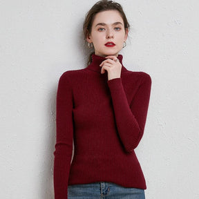 Women's Fitted Turtleneck Sweater — View 10