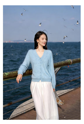 Women's Crewneck Cardigan — View 5