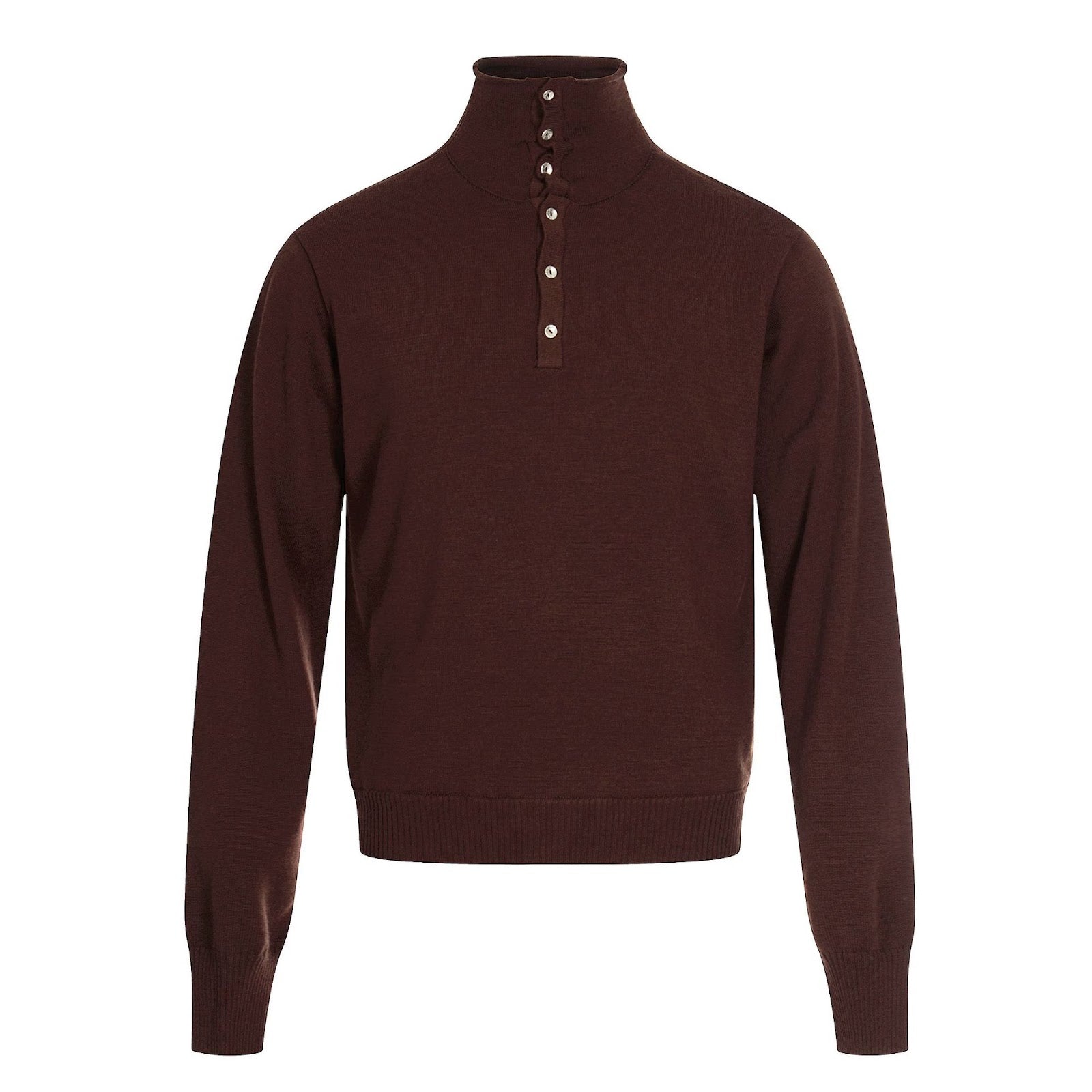 Women's Oversized Mock Neck Sweater — View 3