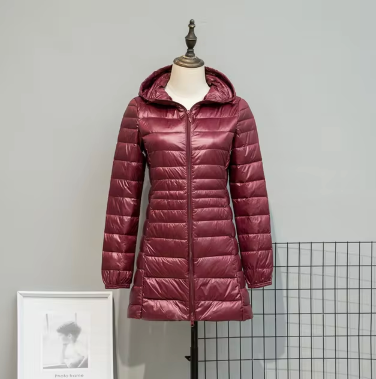 Women's Hooded Puffer Coat — View 9