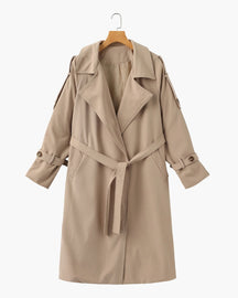 Women's Classic Trench Coat | Heritage in Beige - Juana Fashion