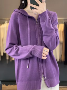 Women's Hooded Cardigan — View 10