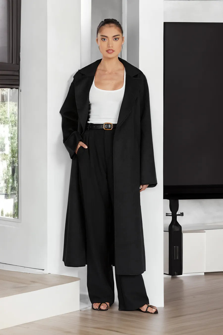 Women's Oversized Longline Trench Coat — View 9