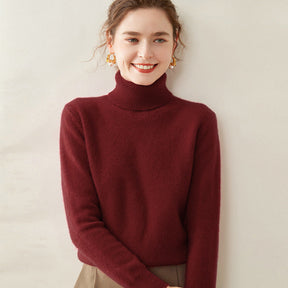 Women's Cashmere Turtleneck Sweater — View 2