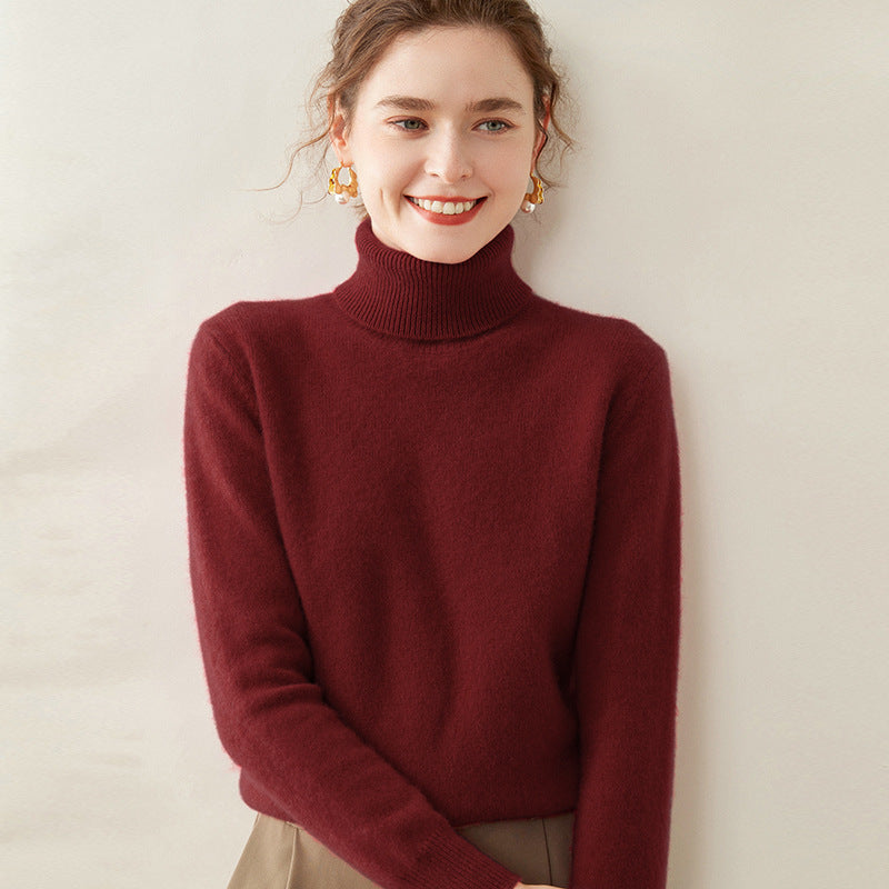 Women's Cashmere Turtleneck Sweater — View 2