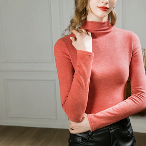 Women's Wool Turtleneck Top — View 6
