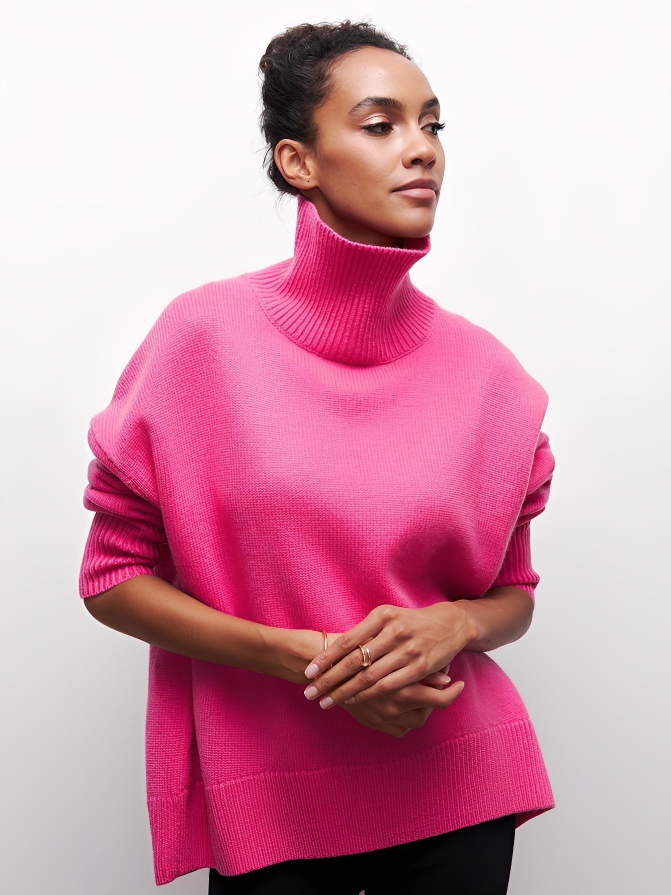 Women's Turtleneck Sweater — View 3