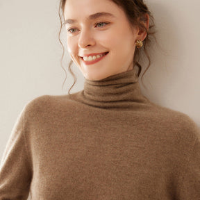 Women's Cashmere Mock Neck Top — View 1