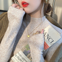 Women's Fitted Mock Neck Sweater — View 10