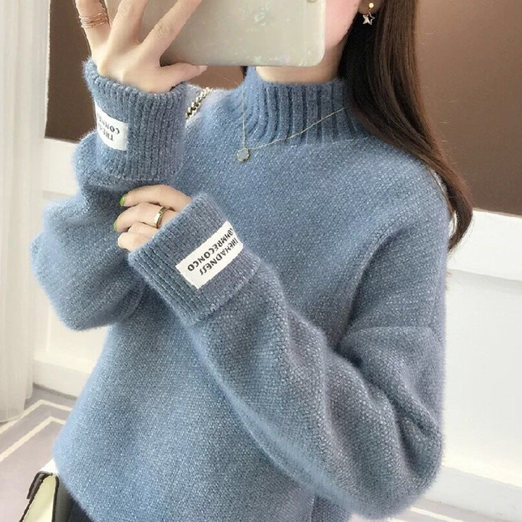Women's Textured Turtleneck Sweater — View 1