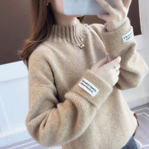 Women's Textured Turtleneck Sweater — View 9