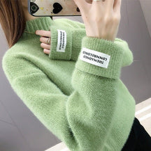 Women's Textured Turtleneck Sweater — View 8