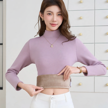 Women's Long Sleeve Mock Neck Top — View 4