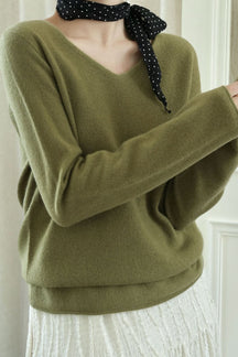 Women's Wool Relaxed Fit Crewneck Sweater — View 10
