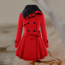 Women's Double Breasted Coat — View 4