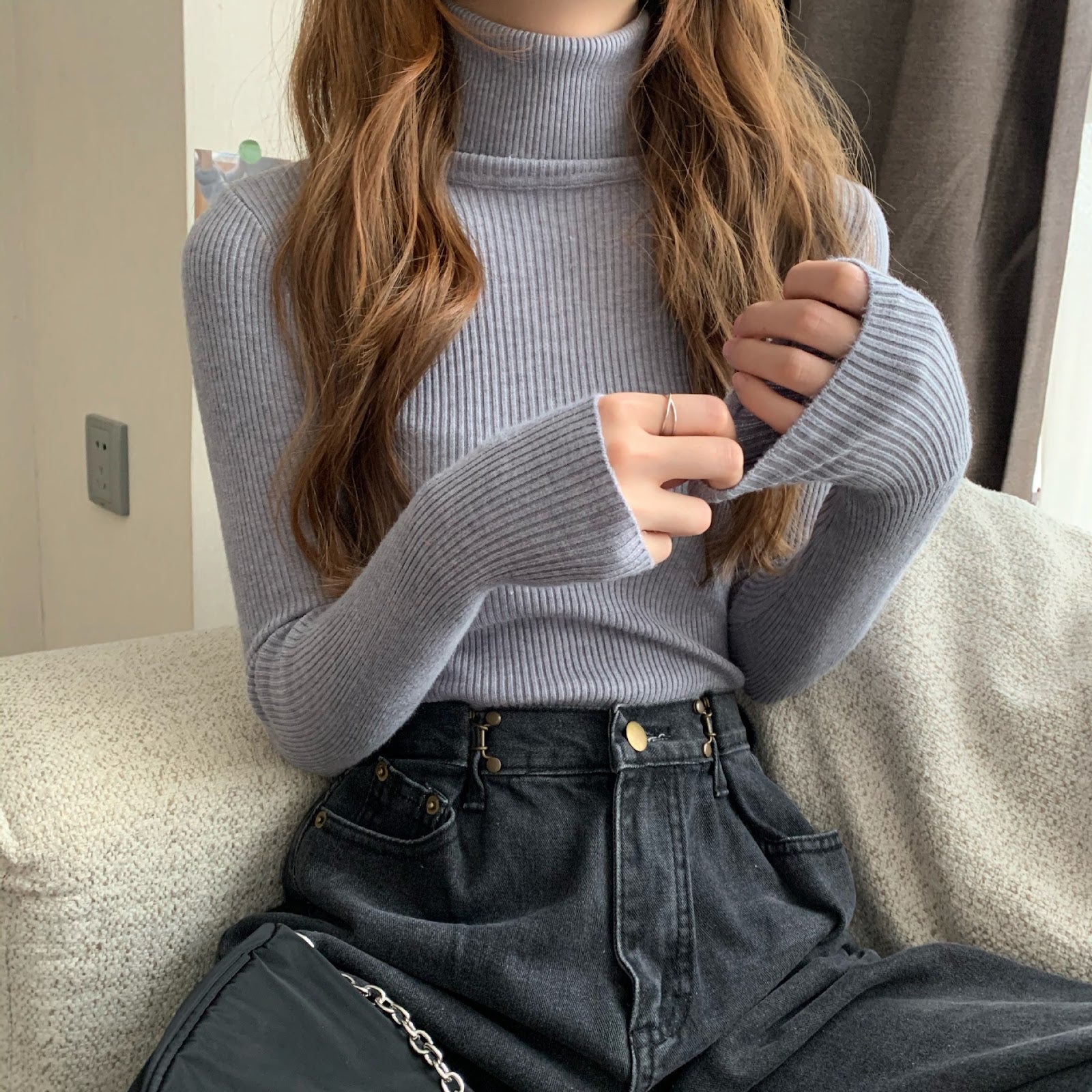 Women's Turtleneck Sweater — View 6