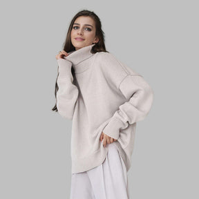Women's Relaxed Fit Turtleneck Sweater — View 2