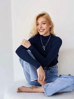 Women's Turtleneck Sweater — View 15