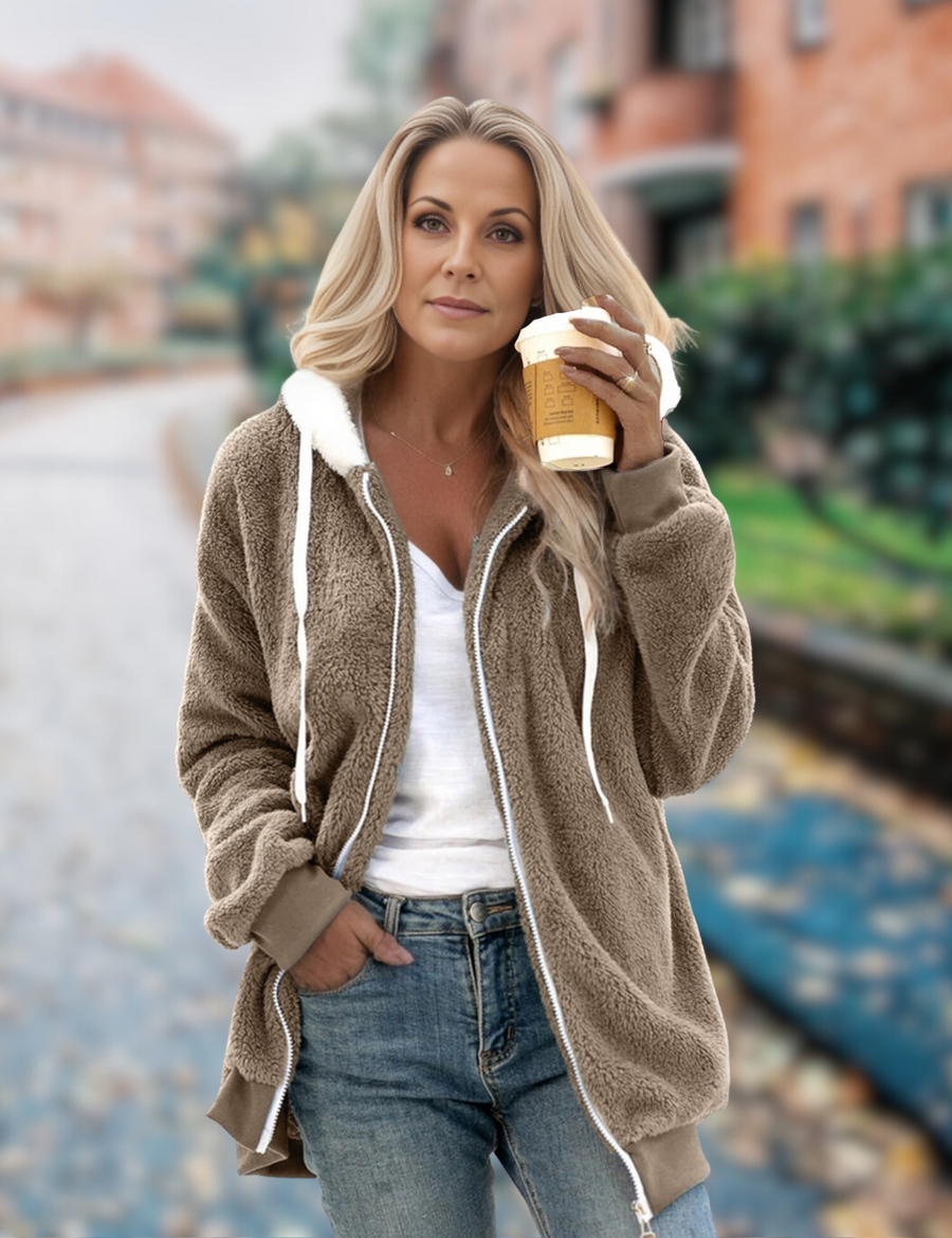Women's Hooded Fleece Jacket — View 1