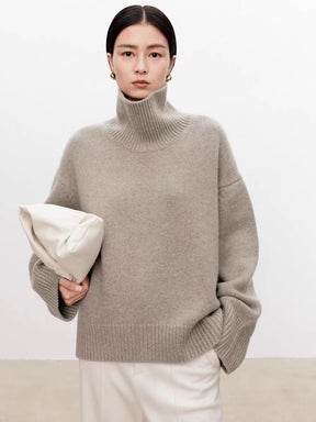 Women's Oversized Turtleneck Sweater — View 10