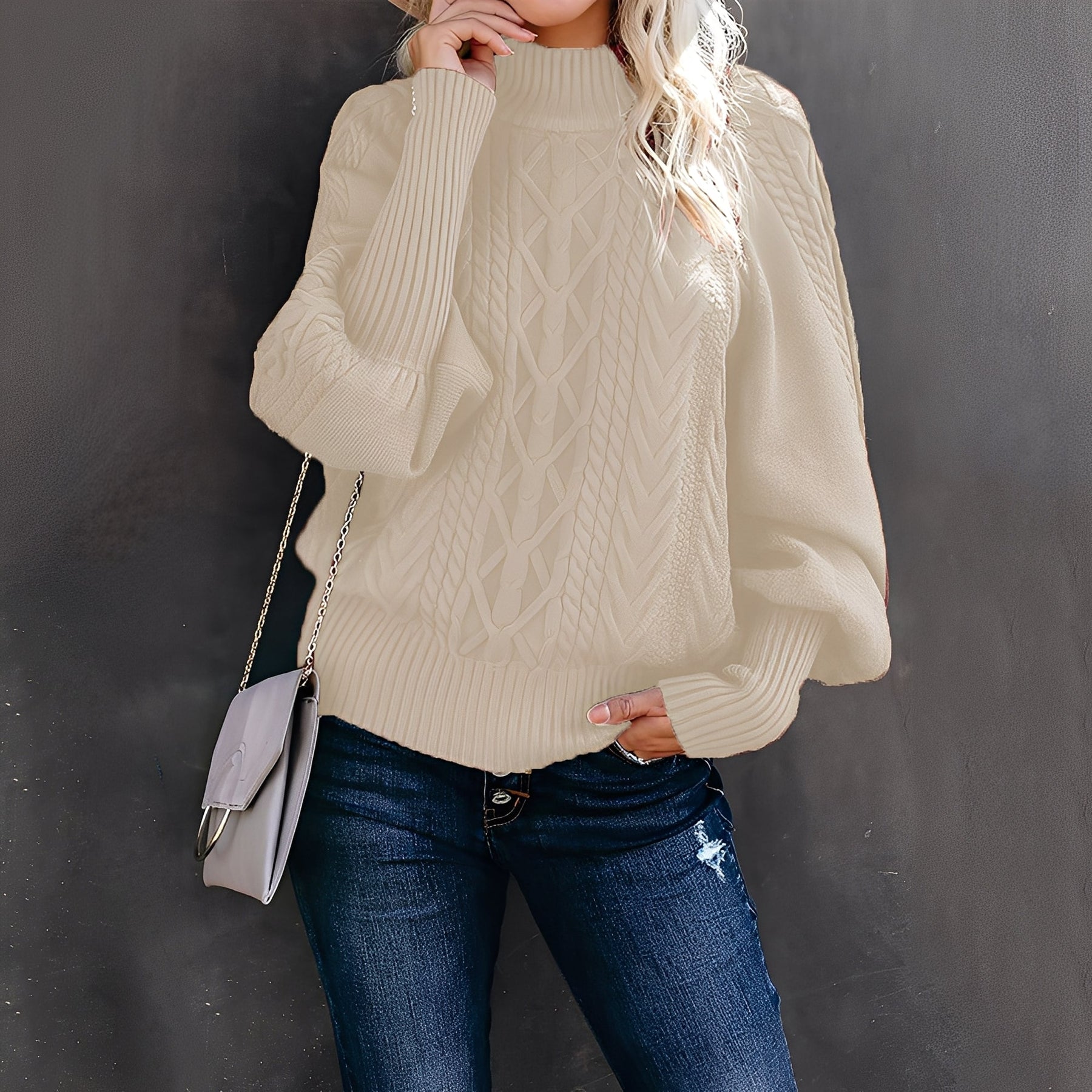 Women's Turtleneck Sweater — View 4
