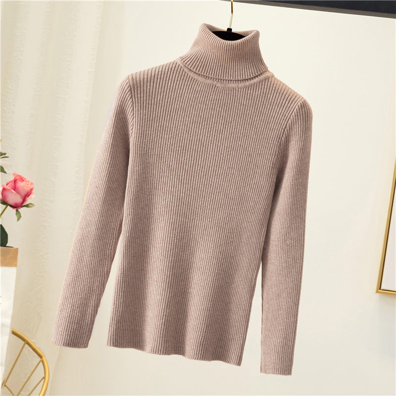 Women's Fitted Turtleneck Sweater — View 2