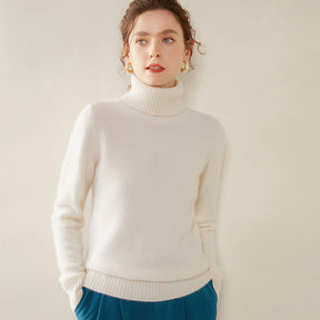 Women's Wool Turtleneck Sweater — View 11