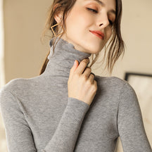 Women's Fitted Turtleneck Sweater — View 10
