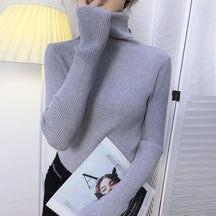 Women's Fitted Turtleneck Sweater — View 12
