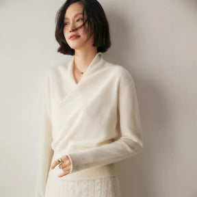 Women's V Neck Sweater — View 4