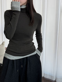 Women's Mock Neck Sweater — View 7