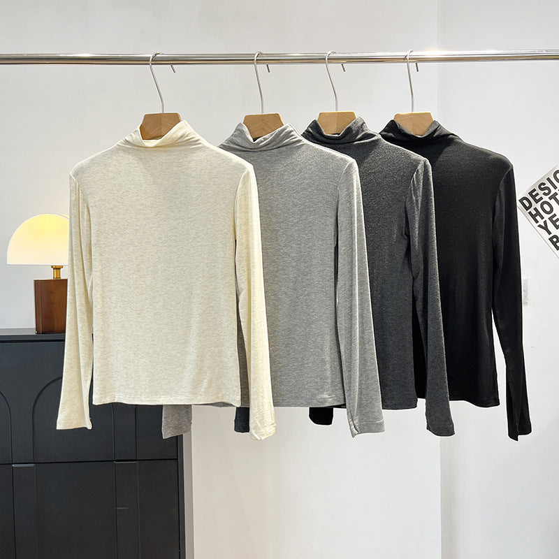 Women's Cashmere Blend Turtleneck Sweater — View 1