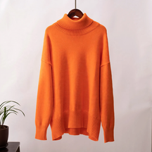 Women's Relaxed Fit Turtleneck Sweater — View 5