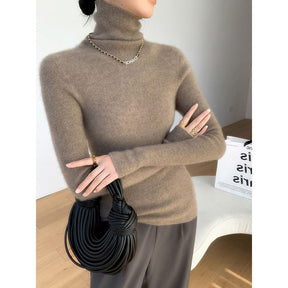 Women's Fitted Turtleneck Sweater — View 1
