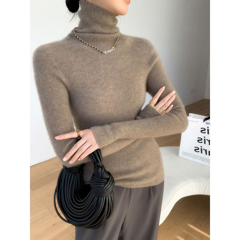 Women's Fitted Turtleneck Sweater — View 1