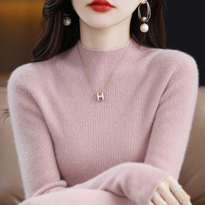 Women's Mock Neck Sweater — View 8