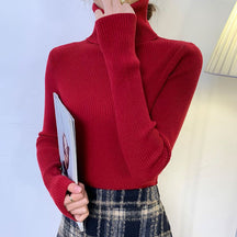 Women's Fitted Turtleneck Sweater — View 11