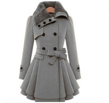 Women's Wool Fitted Double Breasted Coat — View 2