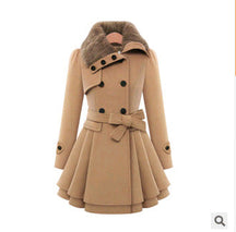 Women's Wool Fitted Double Breasted Coat — View 5