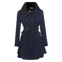 Women's Wool Fitted Double Breasted Coat — View 4
