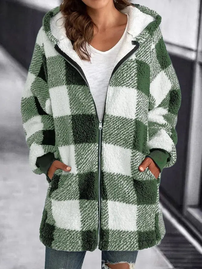 Women's Plaid Coat — View 6