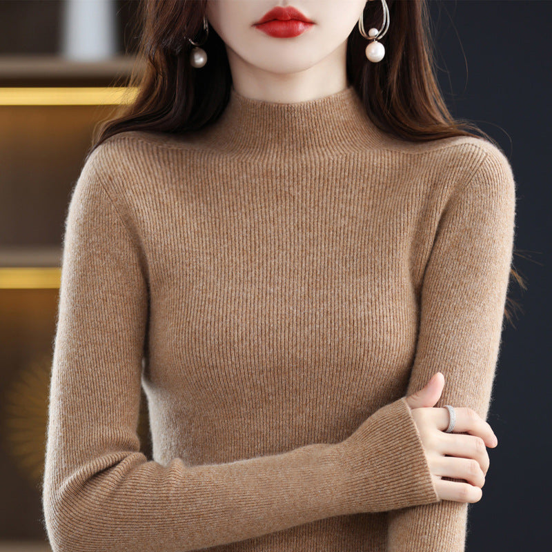 Women's Wool Turtleneck Sweater — View 7