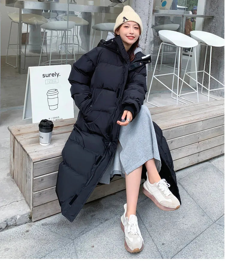 Women's Longline Puffer Coat — View 1